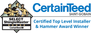 Infinity Exteriors is a CertainTeed Select Shingle Master